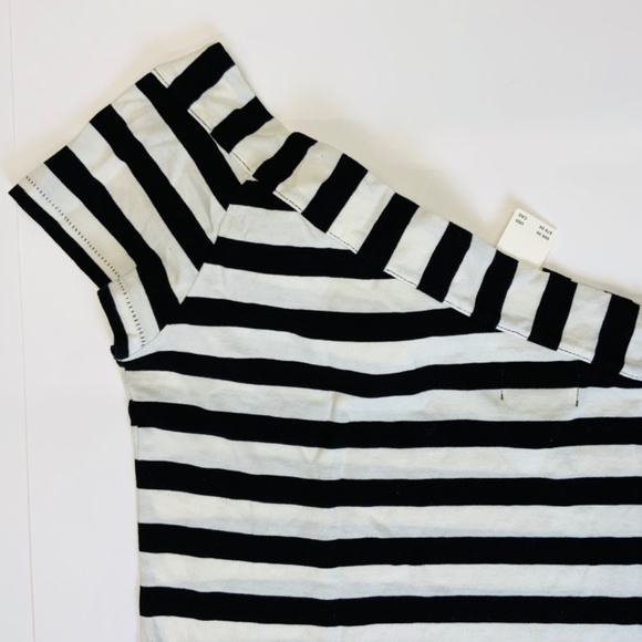 NWT Anthropologie Maeve Striped One-Shoulder Bow Top - Picture 13 of 16